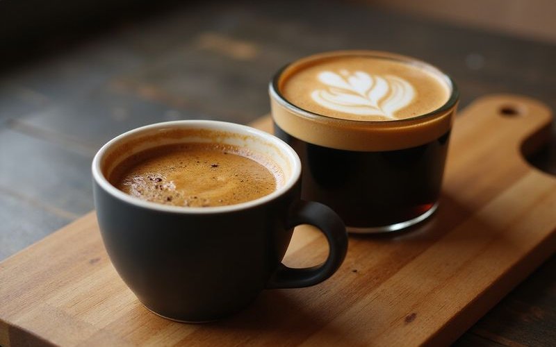 Black coffee drinks espresso americano and long black explained