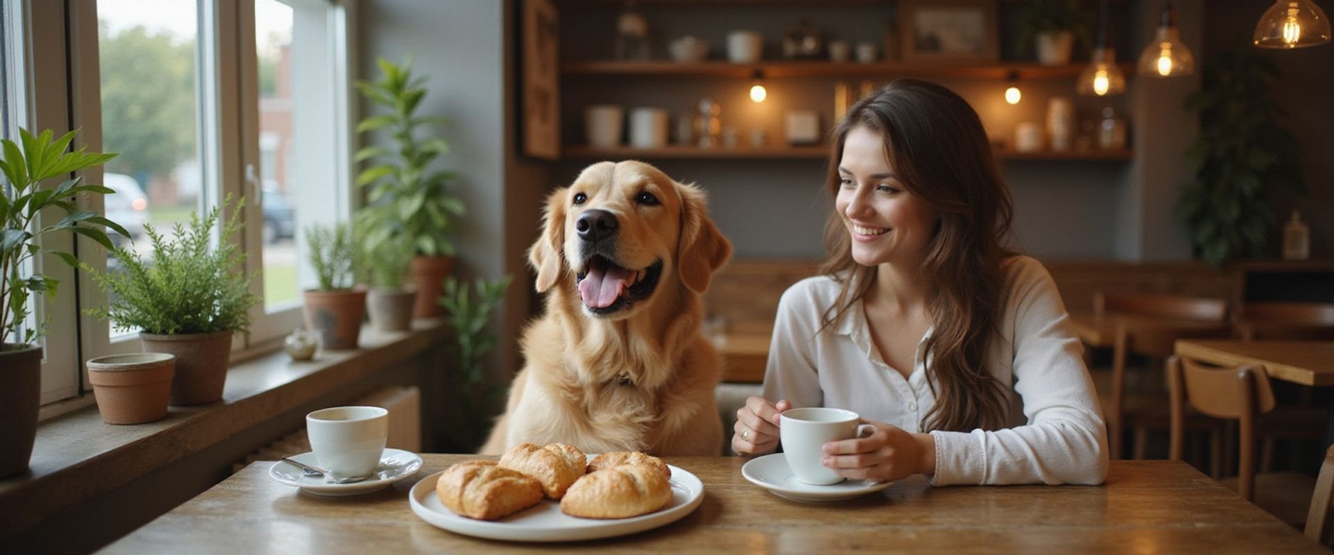 Happy dogs and cats enjoying pet-friendly indoor dining with their owners at Bubbs and Bites Cafe in Kota Damansara