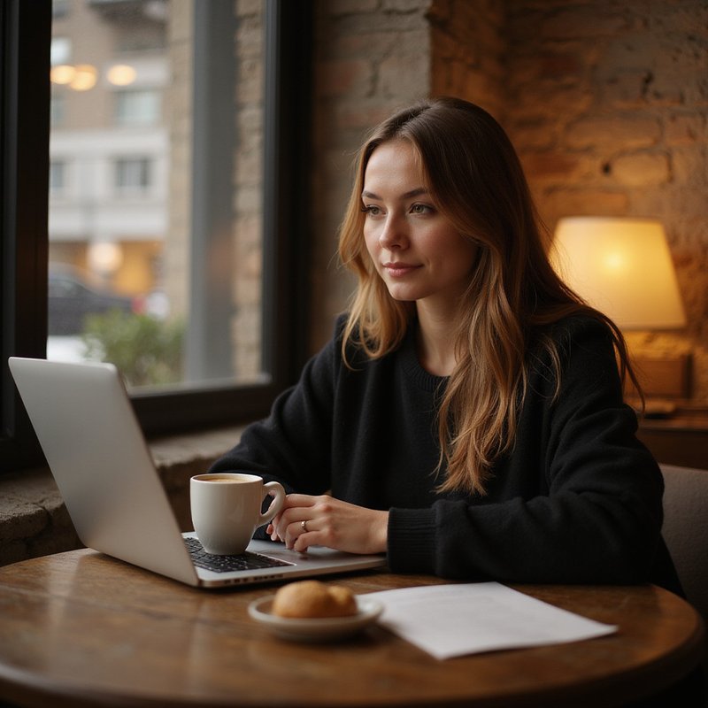 Cozy work-friendly corner at Bubbs and Bites Cafe with comfortable seating and laptop-friendly table