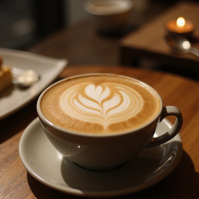Beautiful latte art on specialty coffee at Bubbs and Bites Cafe demonstrating barista expertise and quality